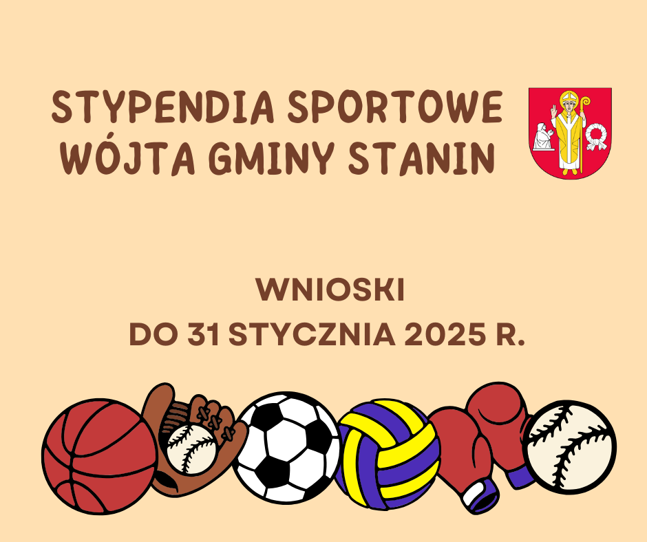 Stypendia sportowe – termin składania 31 stycznia 2025 r.