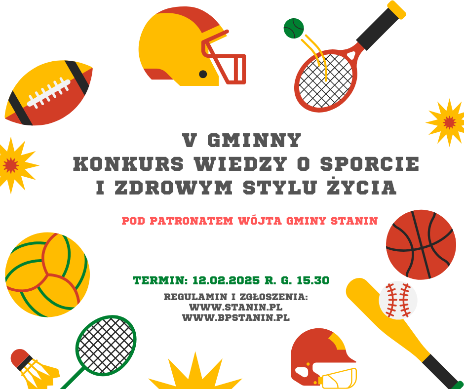 V Gminny Konkurs Wiedzy o Sporcie i Zdrowym Stylu Życia