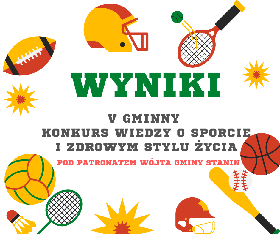 Wyniki – V Gminny Konkurs Wiedzy o Sporcie