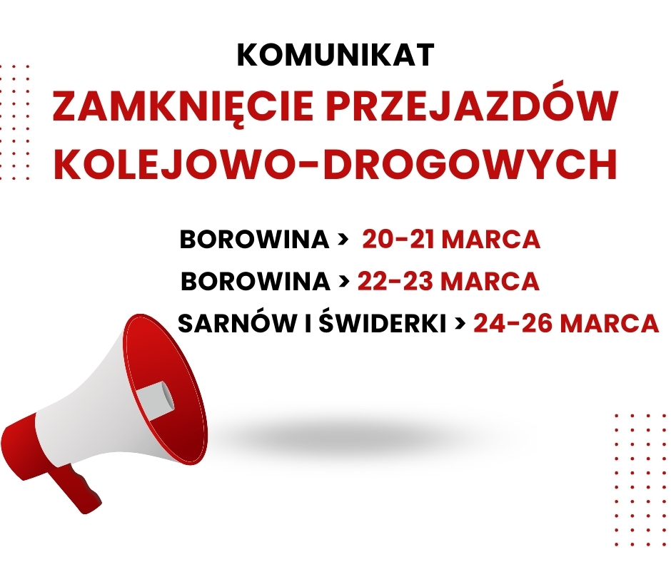 Zamknięcie przejazdów kolejowo-drogowych