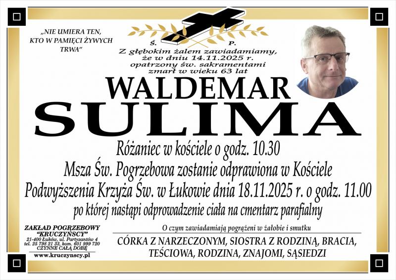 Zmarł Waldemar Sulima