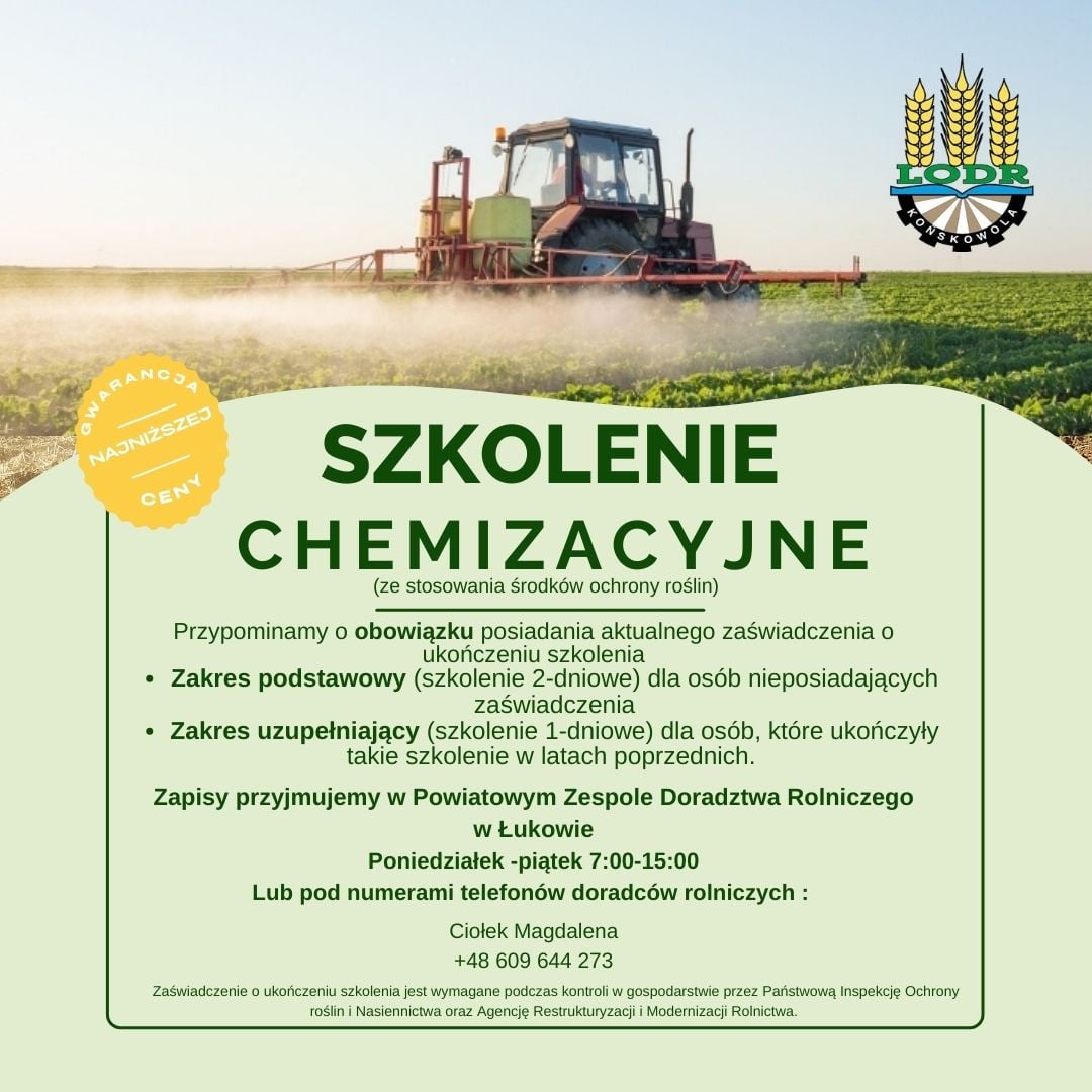 Szkolenie chemizacyjne dla rolników