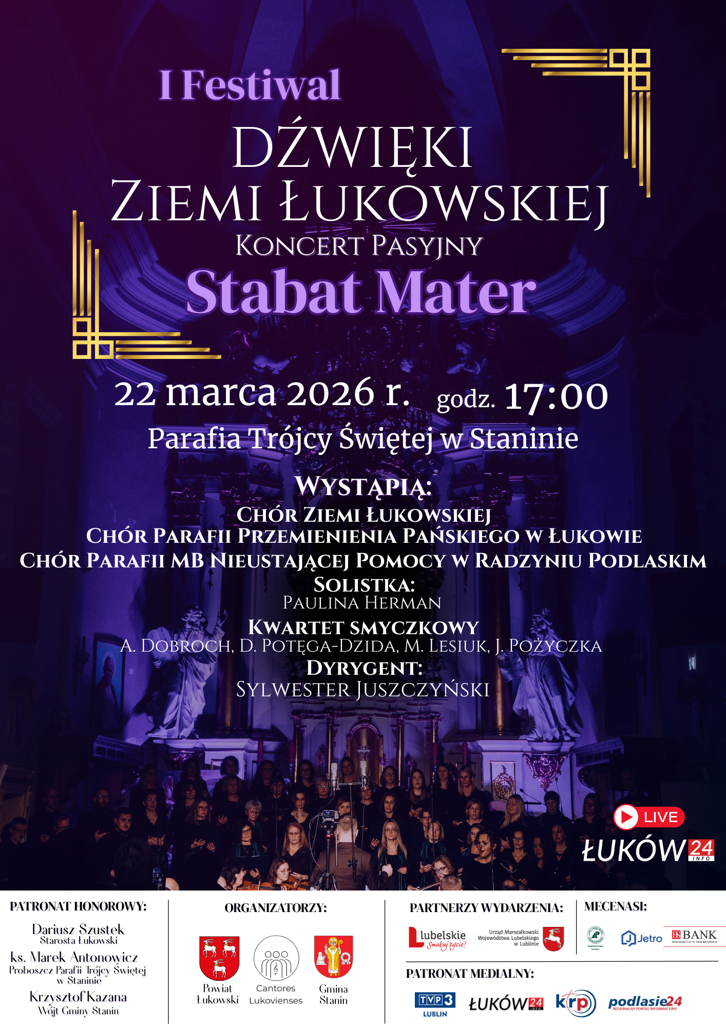 🎶 Zaproszenie na wyjątkowy koncert pasyjny „Stabat Mater” 🎶