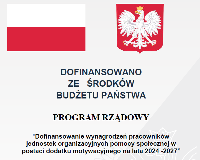 Program „Dofinansowanie wynagrodzeń pracowników jednostek organizacyjnych pomocy społecznej w postaci dodatku motywacyjnego na lata 2024-2027”