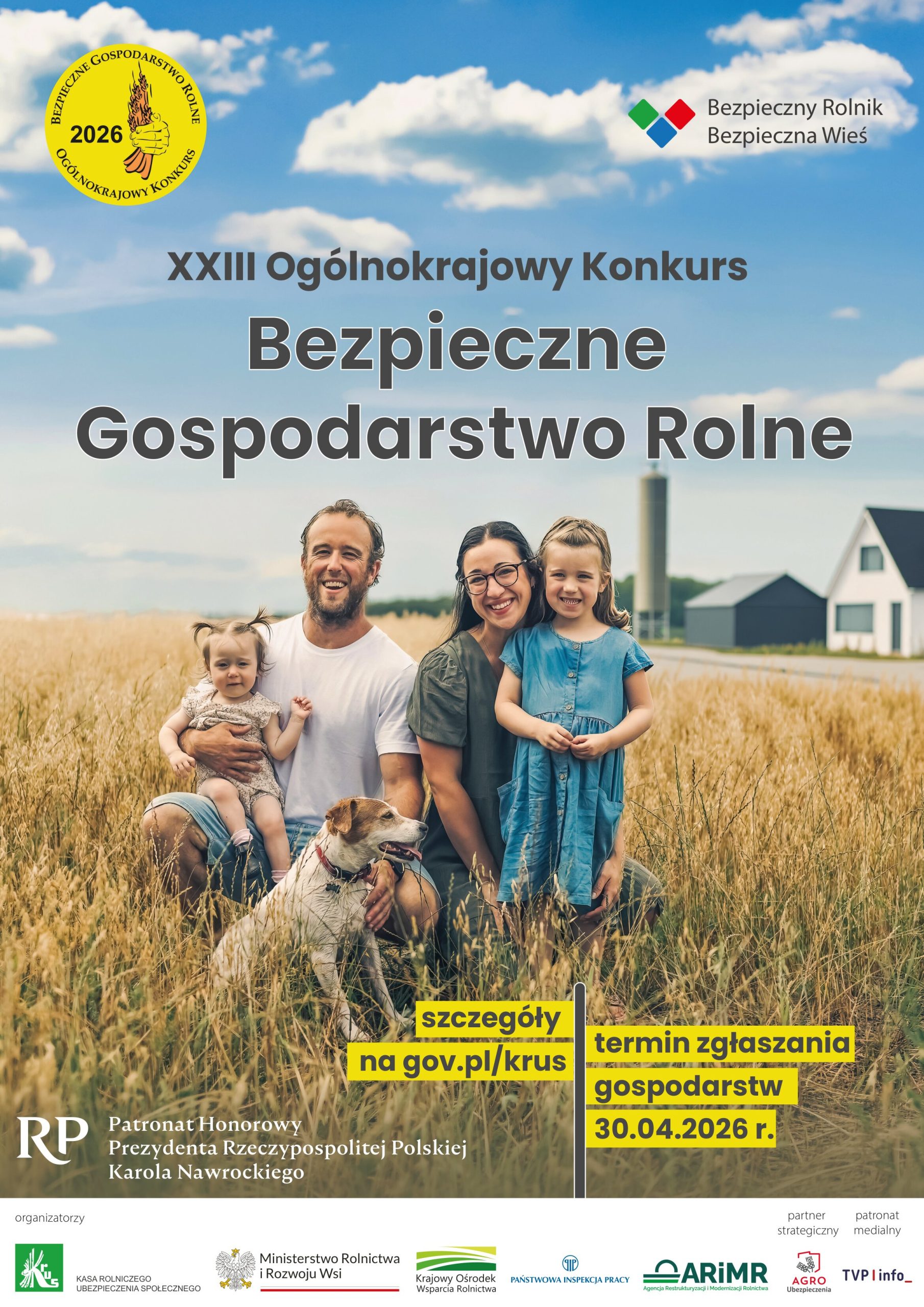 Konkurs Bezpieczne Gospodarstwo Rolne 2026
