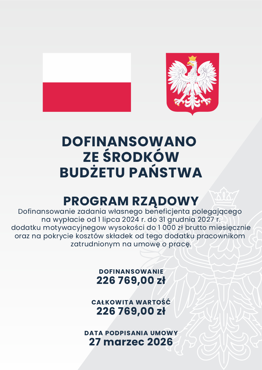 Program „Dofinansowanie wynagrodzeń w postaci dodatku motywacyjnego oraz kosztów składek od tych wynagrodzeń pracowników zatrudnionych w samorządowych instytucjach opieki nad dziećmi w wieku do lat 3 na lata 2024-2027”
