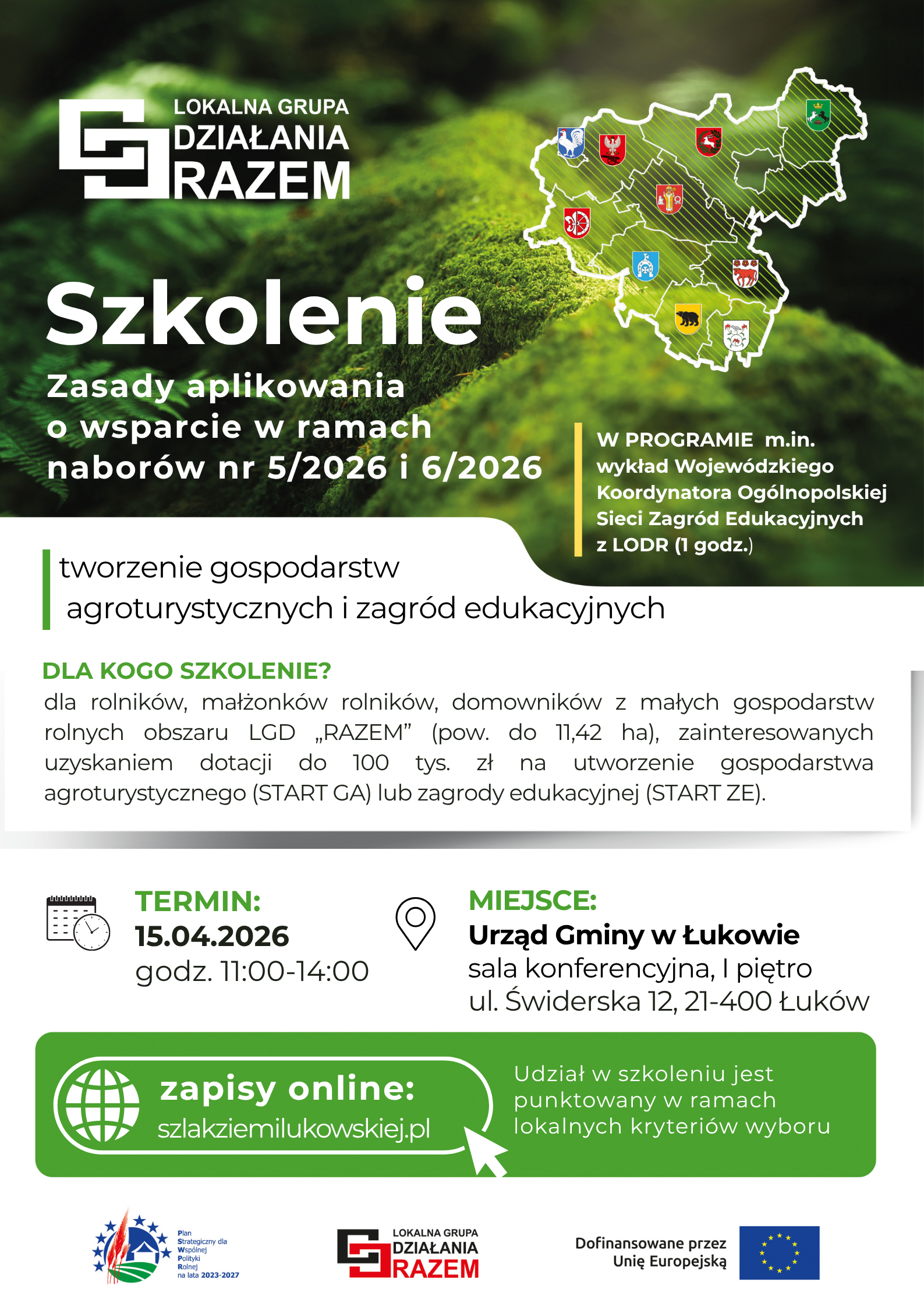 Zaproszenie na szkolenie | START GA i START ZE