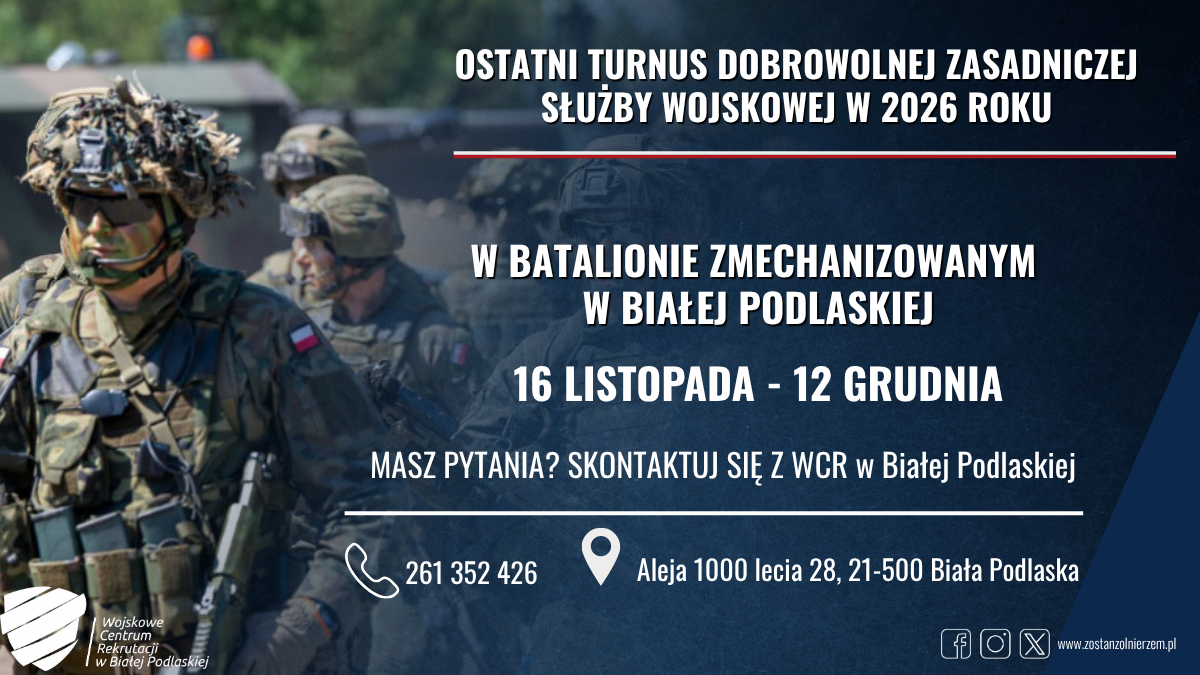 IX Turnus Dobrowolnej Zasadniczej Służby Wojskowej w 2026r.